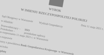 Wygrana z Bankiem Gospodarstwa Krajowego