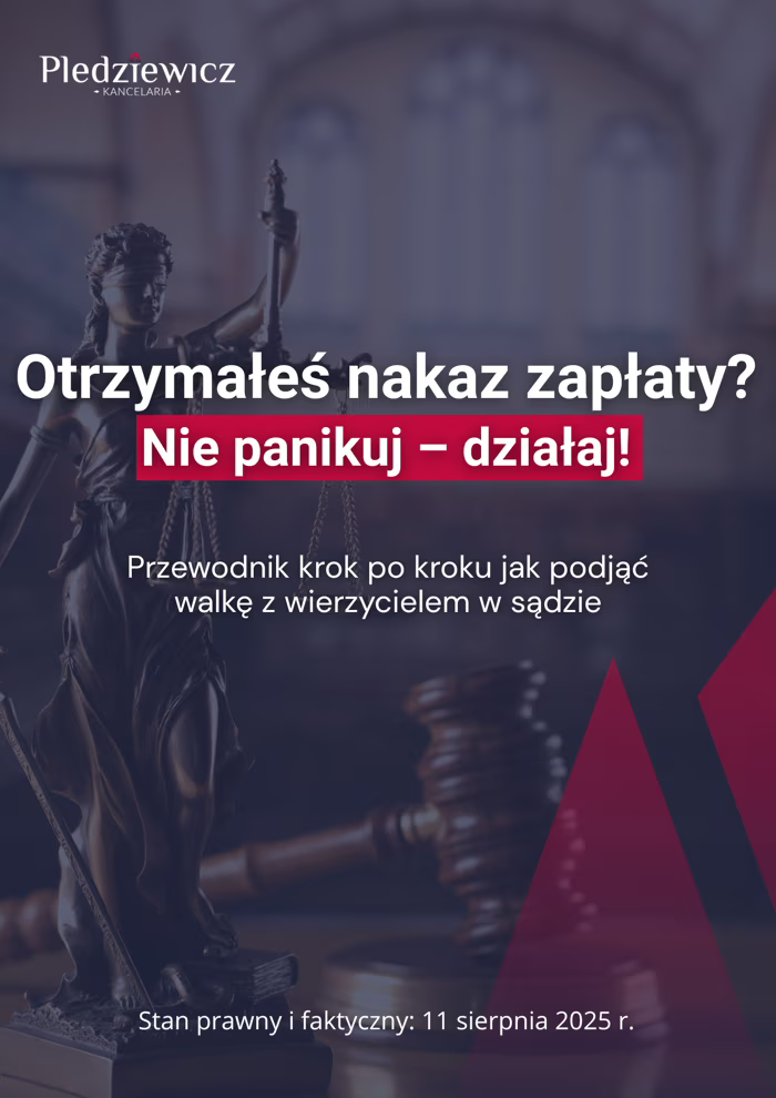 Okładka e-booka: Otrzymałeś nakaz zapłaty? Nie panikuj – działaj!